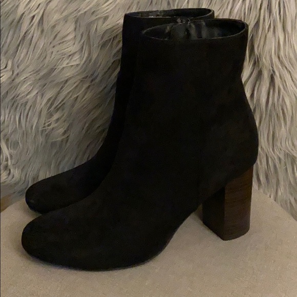 Ann Taylor Factory Shoes - Ann Taylor Factory Suede Stacked Heel Ankle Boots
